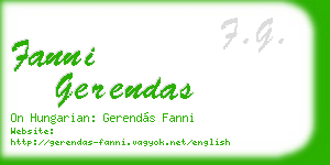 fanni gerendas business card